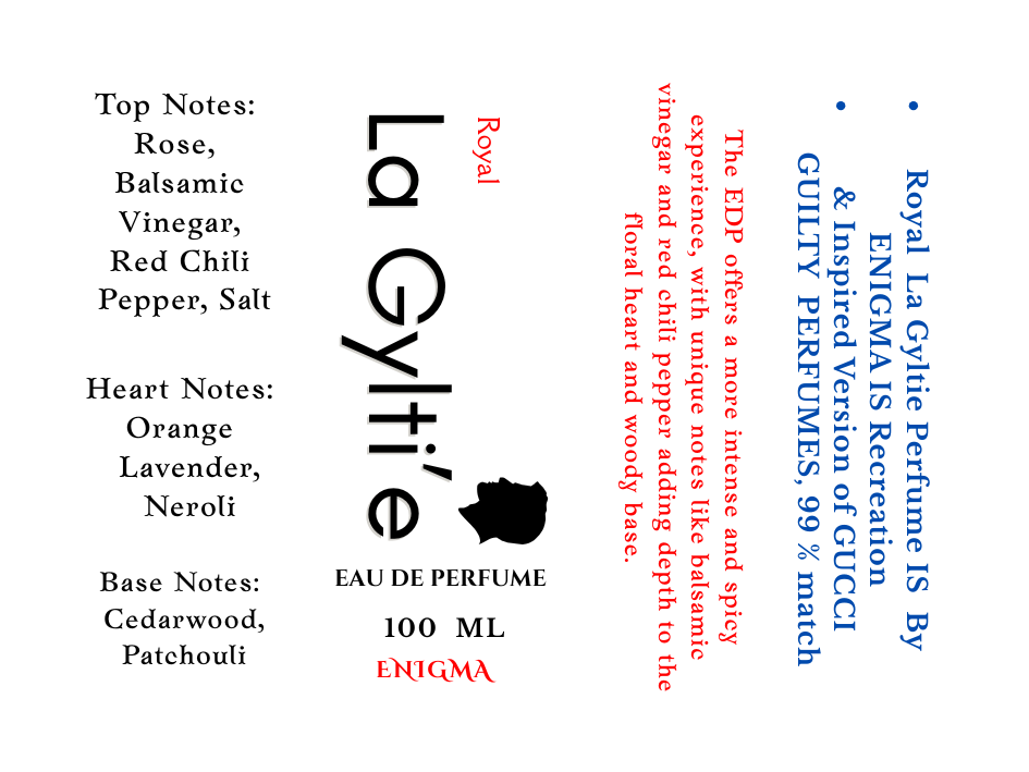 LA GYLTI'E Eau de Parfume 100ML - Spicy Floral Fragrance