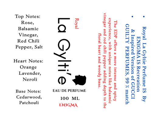 LA GYLTI'E Eau de Parfume 100ML - Spicy Floral Fragrance