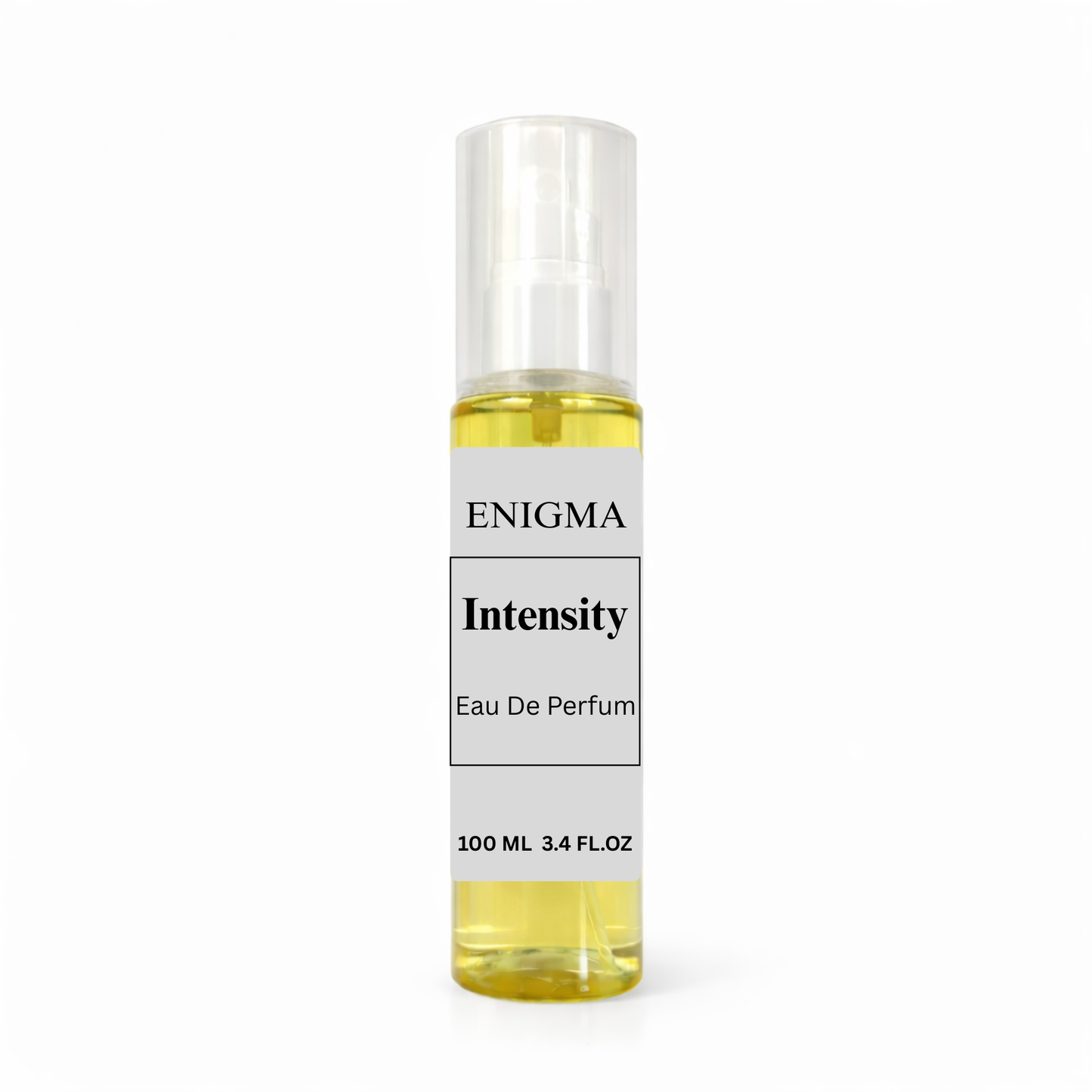 Enigma Intensity Eau De Parfum bottle on a white background